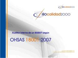 Auditoría, auditoria, OHSAS, ISO, ISO 9001, ISO 14001